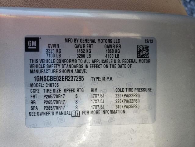 Photo 10 from auction – 2014 CHEVROLET TAHOE C150 with VIN 1GNSCBE02ER237295