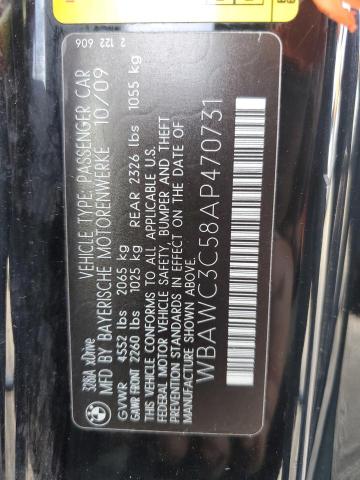 Photo 10 from auction – 2010 BMW 328 XI with VIN WBAWC3C58AP470731