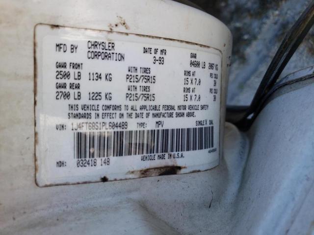Photo 10 from auction – 1993 JEEP CHEROKEE S with VIN 1J4FT68S1PL604489