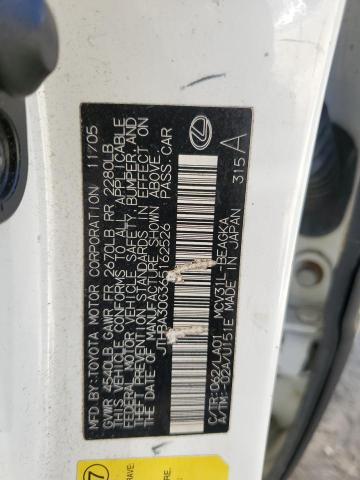Photo 10 from auction – 2006 LEXUS ES 330 with VIN JTHBA30G365162526