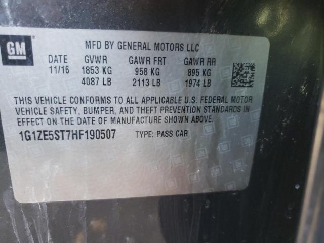 Photo 10 from auction – 2017 CHEVROLET MALIBU LT with VIN 1G1ZE5ST7HF190507
