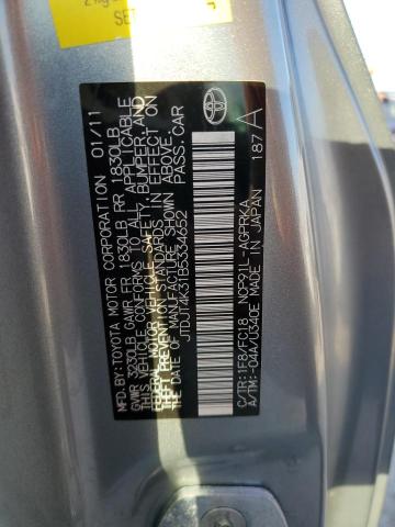 Photo 10 from auction – 2011 TOYOTA YARIS with VIN JTDJT4K31B5334652