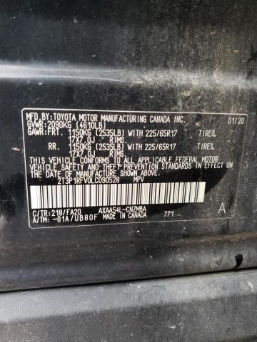Photo 10 from auction – 2020 TOYOTA RAV4 XLE with VIN 2T3P1RFV0LC090528