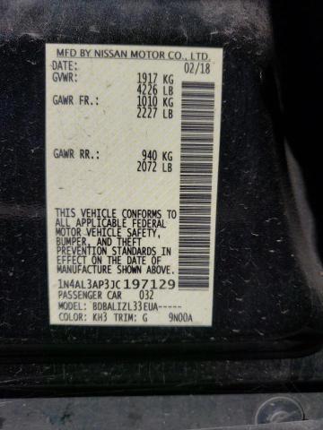 Photo 10 from auction – 2018 NISSAN ALTIMA 2.5 with VIN 1N4AL3AP3JC197129