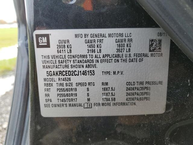 Photo 10 from auction – 2012 BUICK ENCLAVE with VIN 5GAKRCED2CJ146153