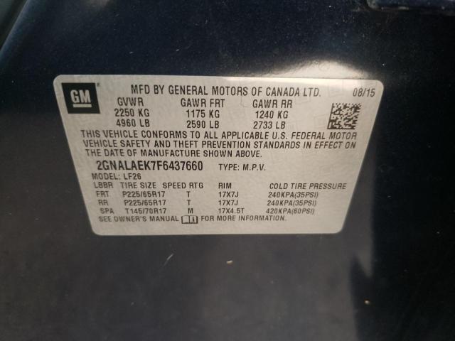 Photo 10 from auction – 2015 CHEVROLET EQUINOX LS with VIN 2GNALAEK7F6437660