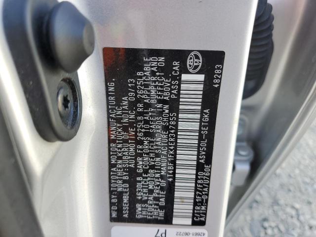 Photo 10 from auction – 2014 TOYOTA CAMRY L with VIN 4T4BF1FK4ER347855