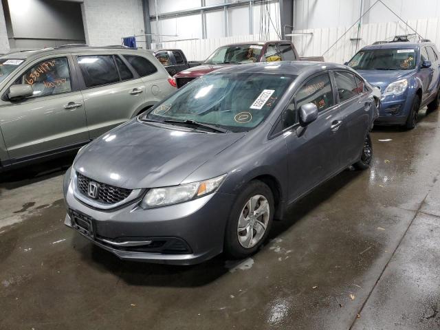 Photo 2 from auction – 2013 HONDA CIVIC LX with VIN 2HGFB2F53DH502636