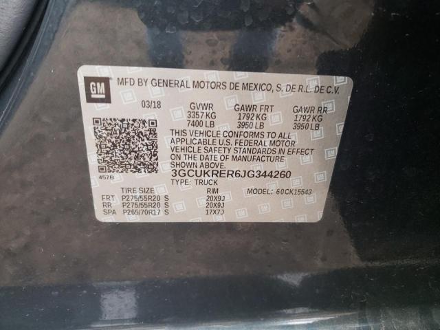 Photo 10 from auction – 2018 CHEVROLET SILVERADO with VIN 3GCUKRER6JG344260