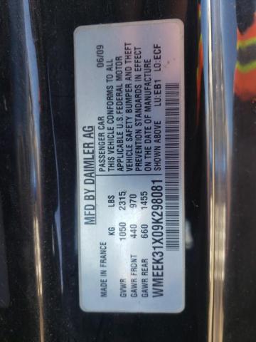 Photo 10 from auction – 2009 SMART FORTWO PAS with VIN WMEEK31X09K298081