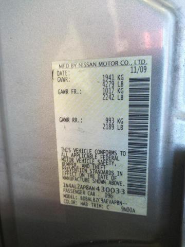 Photo 10 from auction – 2010 NISSAN ALTIMA BAS with VIN 1N4AL2AP8AN430033