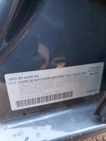 Photo 10 from auction – 2011 AUDI A4 PREMIUM with VIN WAUWFAFL7BA026766