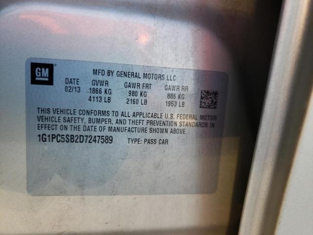 Photo 10 from auction – 2013 CHEVROLET CRUZE LT with VIN 1G1PC5SB2D7247589