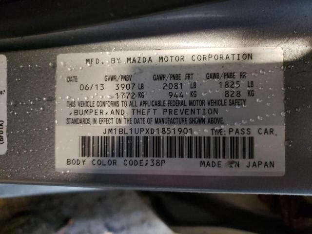 Photo 10 from auction – 2013 MAZDA 3 I with VIN JM1BL1UPXD1851901