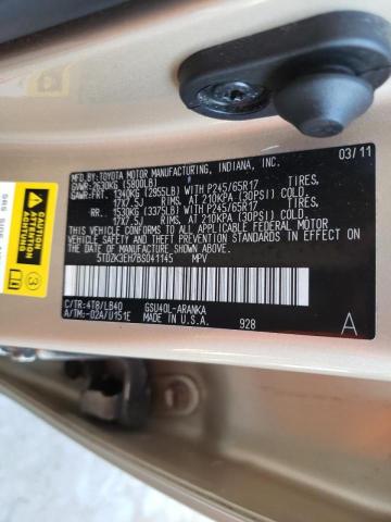 Photo 10 from auction – 2011 TOYOTA HIGHLANDER with VIN 5TDZK3EH7BS041145