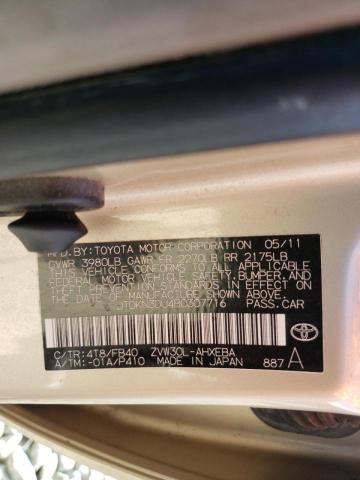 Photo 10 from auction – 2011 TOYOTA PRIUS with VIN JTDKN3DU4B0307716
