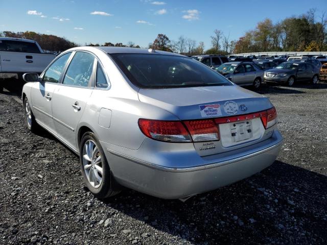 Photo 3 from auction – 2008 HYUNDAI AZERA SE with VIN KMHFC46F28A256078