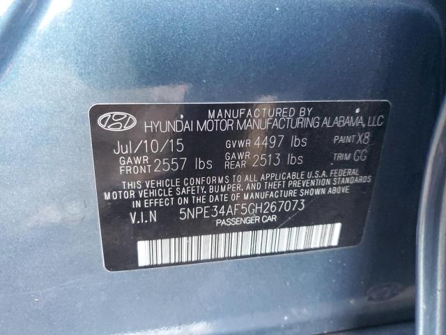 Photo 10 from auction – 2016 HYUNDAI SONATA SPO with VIN 5NPE34AF5GH267073