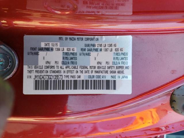 Photo 10 from auction – 2016 MAZDA MX-5 MIATA with VIN JM1NDAD73G0106573
