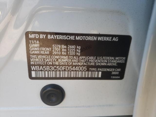 Photo 10 from auction – 2015 BMW 535 XI with VIN WBA5B3C50FD544005