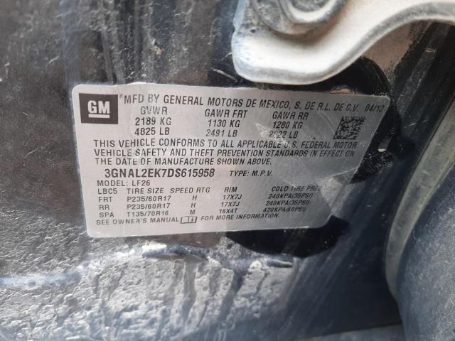 Photo 10 from auction – 2013 CHEVROLET CAPTIVA LS with VIN 3GNAL2EK7DS615958