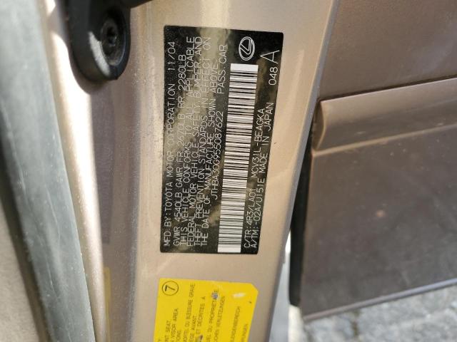 Photo 10 from auction – 2005 LEXUS ES 330 with VIN JTHBA30G955087622