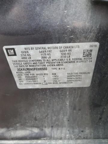 Photo 10 from auction – 2015 GMC TERRAIN SL with VIN 2GKALREK6F6395560