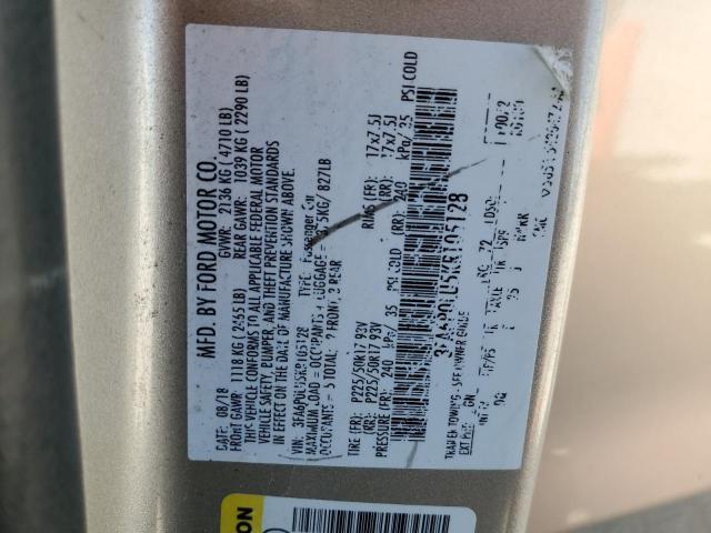 Photo 10 from auction – 2019 FORD FUSION SE with VIN 3FA6P0LU5KR105128
