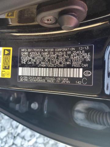 Photo 10 from auction – 2014 LEXUS ES 350 with VIN JTHBK1GG2E2109811