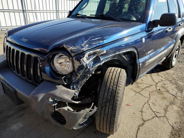 Photo 9 from auction – 2004 JEEP LIBERTY SP with VIN 1J4GL48K04W201607