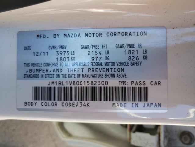 Zdjęcie 10 z aukcji – 2012 MAZDA 3 I z VIN JM1BL1V80C1582300