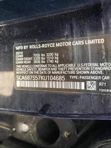 Photo 10 from auction – 2019 ROLLS-ROYCE PHANTOM with VIN SCA687S57KU104685