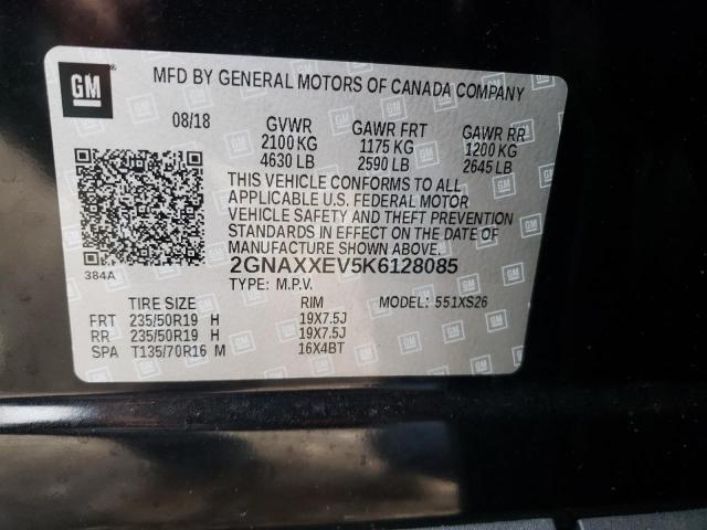 Photo 10 from auction – 2019 CHEVROLET EQUINOX PR with VIN 2GNAXXEV5K6128085