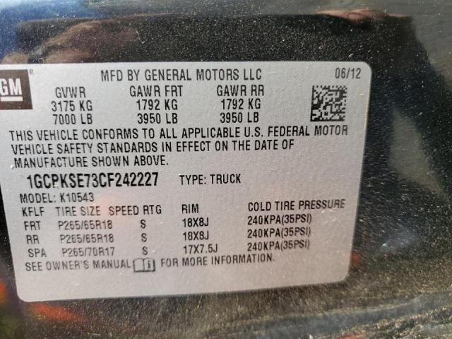 Photo 10 from auction – 2012 CHEVROLET SILVERADO with VIN 1GCPKSE73CF242227