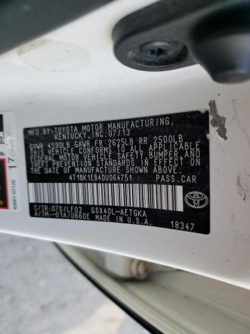 Photo 10 from auction – 2013 TOYOTA AVALON BAS with VIN 4T1BK1EB4DU064751