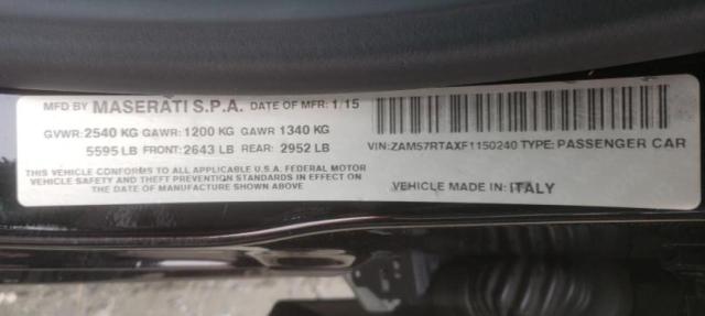 Photo 10 from auction – 2015 MASERATI GHIBLI S with VIN ZAM57RTAXF1150240