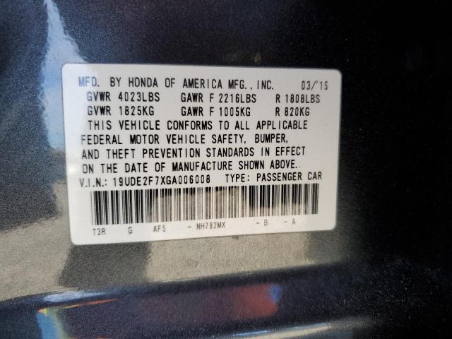 Photo 10 from auction – 2016 ACURA ILX PREMIU with VIN 19UDE2F7XGA006008