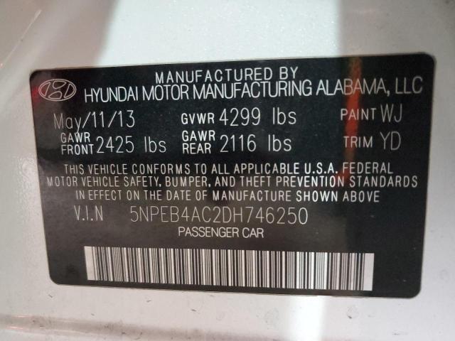 Photo 10 from auction – 2013 HYUNDAI SONATA GLS with VIN 5NPEB4AC2DH746250