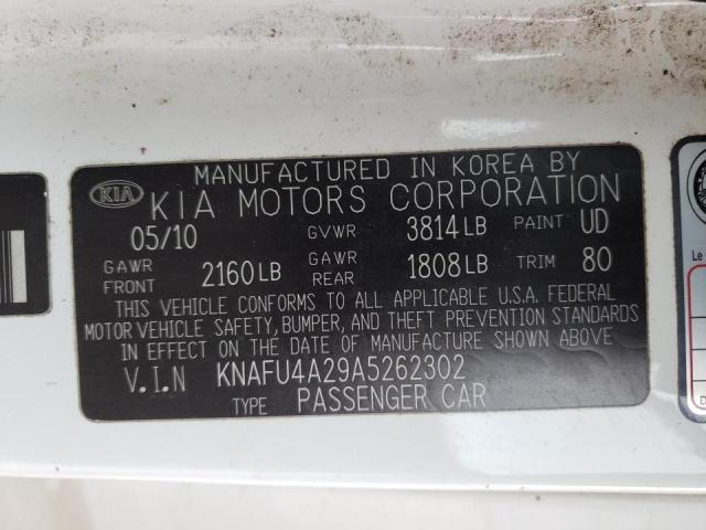 Photo 10 from auction – 2010 KIA FORTE EX with VIN KNAFU4A29A5262302