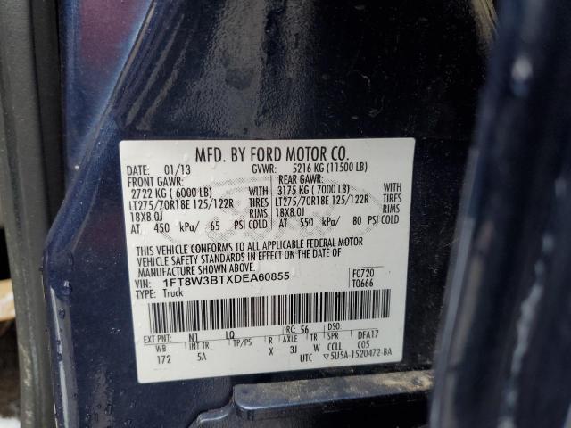 Photo 10 from auction – 2013 FORD F350 SUPER with VIN 1FT8W3BTXDEA60855
