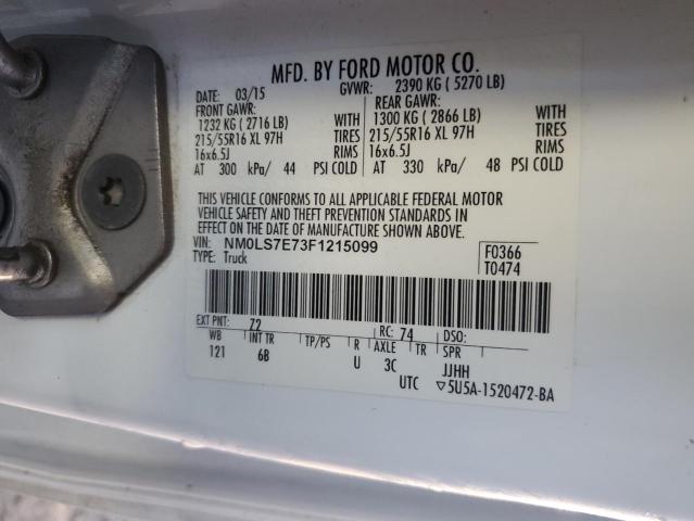 Photo 10 from auction – 2015 FORD TRANSIT CO with VIN NM0LS7E73F1215099