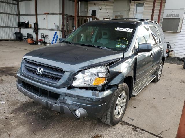 Photo 2 from auction – 2004 HONDA PILOT EXL with VIN 2HKYF18694H535725