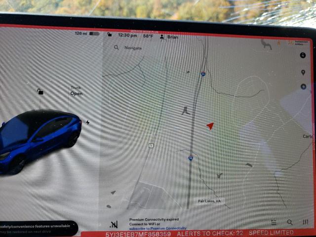 Photo 9 from auction – 2021 TESLA MODEL 3 with VIN 5YJ3E1EB7MF858359