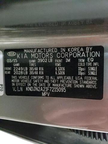 Photo 10 from auction – 2015 KIA SOUL with VIN KNDJN2A21F7215095