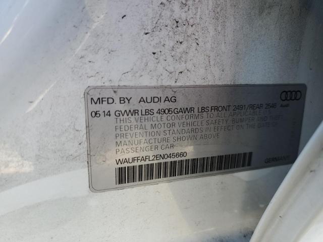 Photo 10 from auction – 2014 AUDI A4 PREMIUM with VIN WAUFFAFL2EN045660