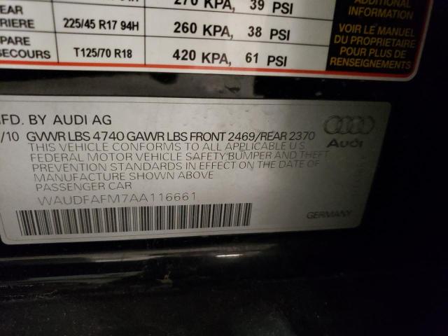 Photo 10 from auction – 2010 AUDI A3 PREMIUM with VIN WAUDFAFM7AA116661