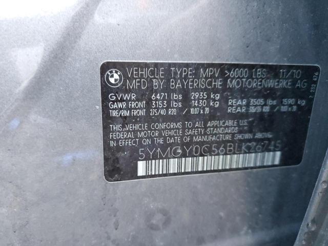 Foto 10 de la subasta – 2011 BMW X5 M con VIN 5YMGY0C56BLK26745