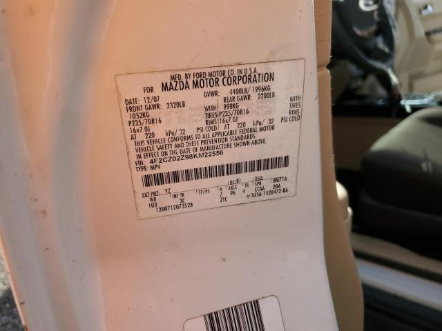 Photo 10 from auction – 2008 MAZDA TRIBUTE I with VIN 4F2CZ02Z98KM22556