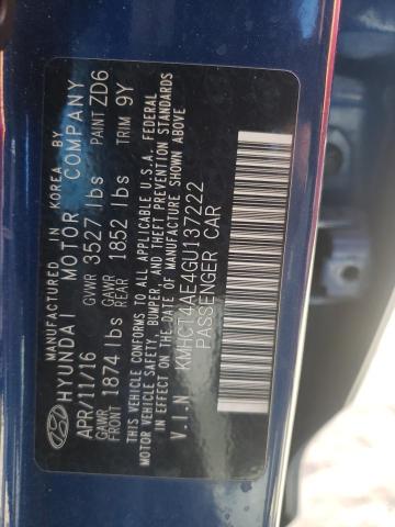 Photo 10 from auction – 2016 HYUNDAI ACCENT SE with VIN KMHCT4AE4GU137222