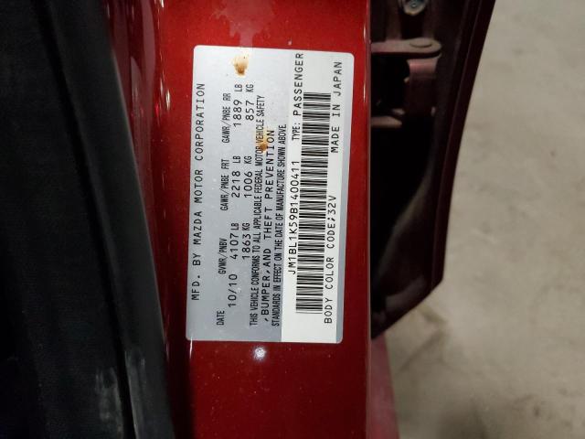 Zdjęcie 10 z aukcji – 2011 MAZDA 3 S z VIN JM1BL1K59B1400411